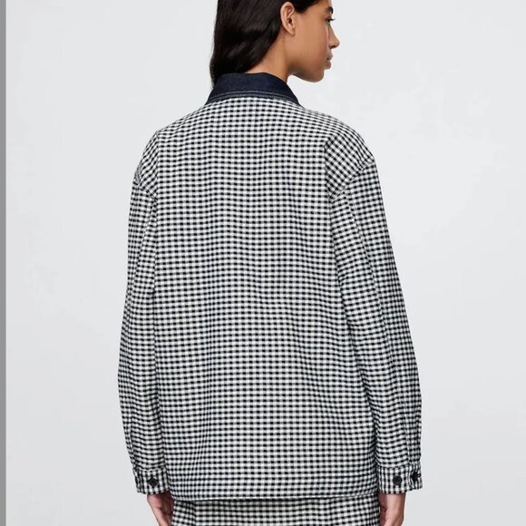 Gap × DÔEN Gingham Denim Jacket - Picture 3 of 4